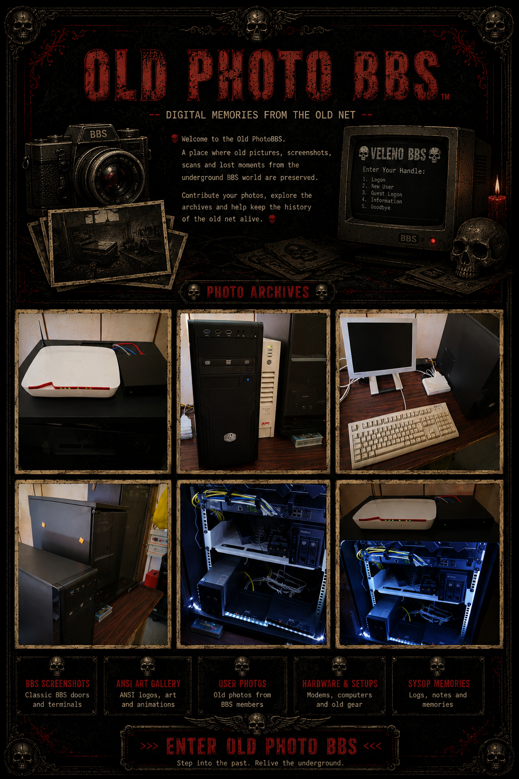 Old Photo BBS - Digital memories from the old net